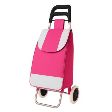 Imagem de Carrinho De Feira Com Rodas Dobrável De Mão Multiuso Compras Suporta a