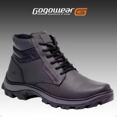 Imagem de Bota Segurança EPI CA Gogowear 100 Couro ref Safe, Preto, 44