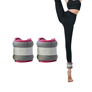 Imagem de Pesos de pulso para mulheres, conjunto de pesos de tornozelo para crianças, 2 x 0,3 kg/0,5 kg, par de pulseiras ajustáveis, perfeito para dança, exercícios aeróbicos, ginástica (tamanho: solteiro 0,3