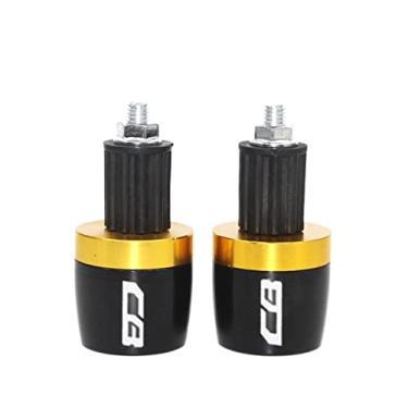 Imagem de Extremidades de manoplas de guidão de motocicleta, tampas de extremidade de manoplas, acessórios deslizantes de peso para HORNET CB599 CB600F CB600 CBF1000 CB1100 CB400 CB919 CBF1000 CB125F CB500 CB19