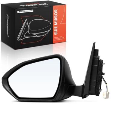 Imagem de A-Premium Espelho retrovisor traseiro externo preto dobrável manual do lado do motorista - compatível com Hyundai Tucson, Santa Cruz, 2022 2023 2024