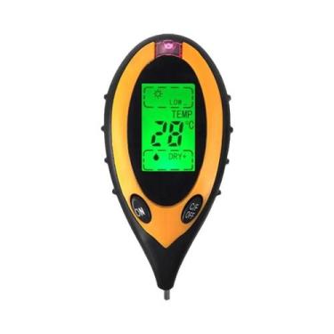 Imagem de Medidor Digital De pH Do Solo 4 Em 1 Com Monitor De Luz Solar De Umida