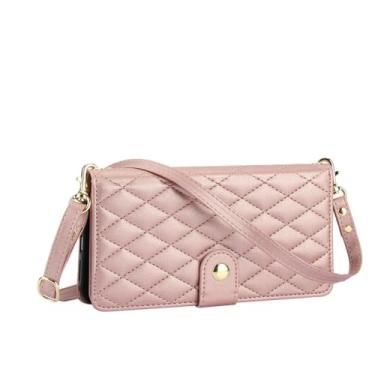 Imagem de HJZSZX Para Samsung A54 (5G) Lanyand Couro Zip Wallet Phone Case Cover (Para Samsung A54 (5G)/Ouro rosa)