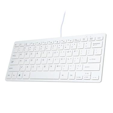 Imagem de Sanpyl Mini Teclado, 78 Teclas de Teclado Pequeno USB, Teclado Portátil Compacto Com Botões de Chocolate Flexíveis para Laptop para Desktop PC