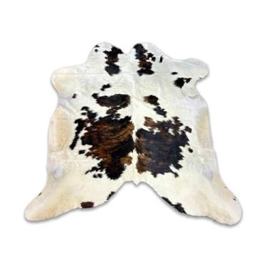 Imagem de Tapete de Couro em Formato de Boi - Tricolor | 007338