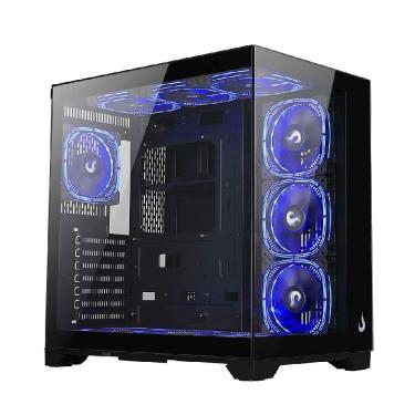Imagem de Gabinete Gamer Rise Mode Galaxy Glass Standard V2 Mid Tower Vidro Temperado USB 3.0 S/ Fans - Preto