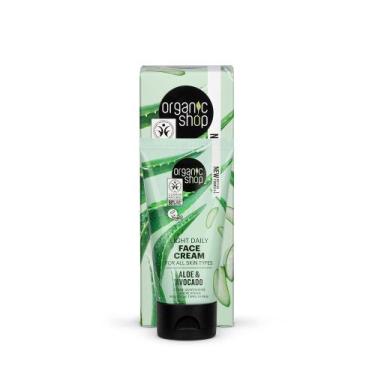 Imagem de Creme Hidratante Facial - Aloe Vera e Abacate Organic Shop (50 ml)