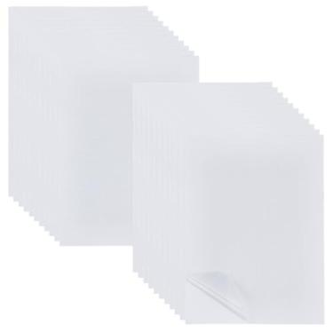 Imagem de BENECREAT 50 folhas de laminação autoadesivas, 21 x 29 cm, sem necessidade de máquina, folhas laminadas autovedantes para agendamentos, certificados, obras de arte, fotos, acabamento cruzado, tamanho