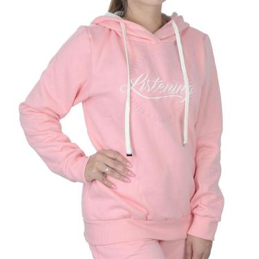 Imagem de Blusa Feminina Olho Fatal Moletom Rosa Bright - 601232-Feminino