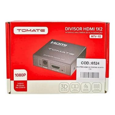 Imagem de Divisor Splitter Hdmi Full Hd 1080p 2 Em 1 Adaptador Switch - TOMATE