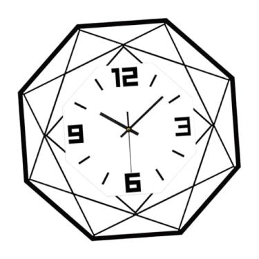Imagem de Ｂｅｓｇａ Relógio de parede para decoração de casa, design geométrico moderno, ornamento, relógio pendurado, silencioso, para presente de inauguração, sala de