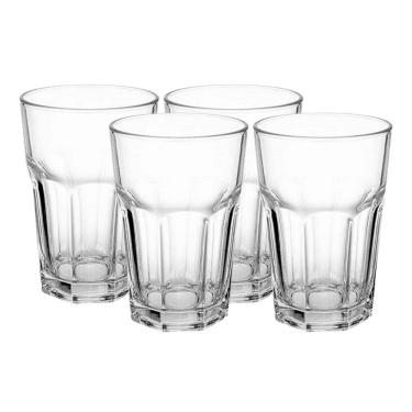 Imagem de Jogo de Copos de Vidro para Suco e Smoothies 350ML - 4 Un