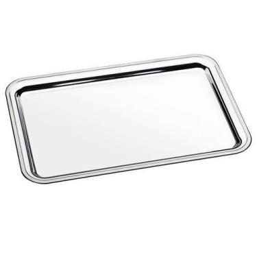 Imagem de Bandeja Em Aço Inox Retangular Service - Tramontina, Inox