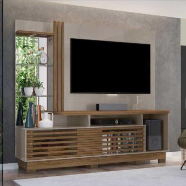 Imagem de Home Theater Stall MDP 2 Portas 2 Prateleiras Iluminação LED até 60 Fe