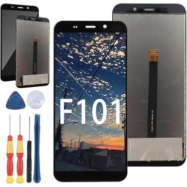 Imagem de Yuxyiony Nova tela de substituição para Fossibot F101 / F101 Pro tela de reparo de tela LCD e acessórios de ferramenta de substituição.