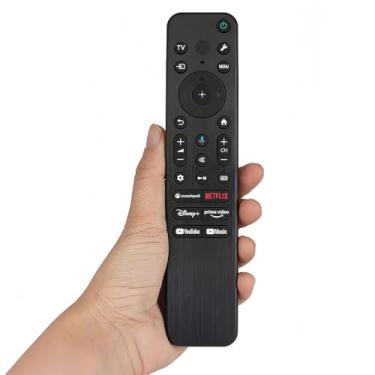 Imagem de Controle remoto de substituição Voice RMF-TX811U compatível com modelos Sony 2023 Ultra HD TV X77L Series KD85X77L KD75X77L KD65X77L KD55X77L KD50X77L KD43X77L KD-55X77CL KD-65X77CL KD-75X77CL KD-85X