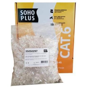 Imagem de 25x Conector RJ45, CAT6 Soho Plus, Furukawa Macho
