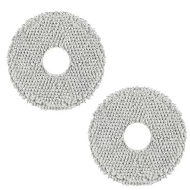 Imagem de Kit 2 Refil Mop Pano Esfregão Compatível Com Robô Aspirador Modelos X20 Pro Max, X10+ X10 Plus, X20+ X20 Plus, S10+ S10 Plus E S20+ S20 Plus, Alta Durabilidade E Eficiência