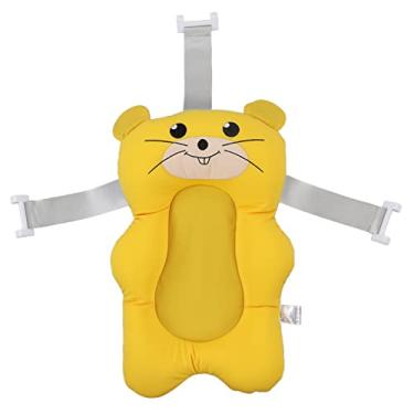 Imagem de Almofada de banho de bebê banheira macio flutuante ajustável alça de desenho animado em forma de pia travesseiro de almofada para bebês recém -nascidos leite malha de sanduíche de (Estilo 2)