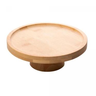 Imagem de Prato p/ Bolo c/ Pé em Bambu Verona 20x7cm - Lyor