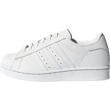 Imagem de adidas Originals Superstar unissex infantil, branco/branco central., 6.5 Big Kid