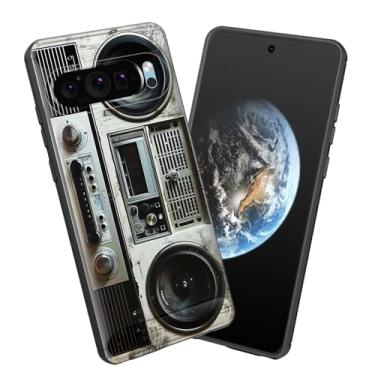 Imagem de smauncucn Capa para Pixel 10 Pro XL, capa protetora antiderrapante de TPU macio e fina para Google Pixel 10 Pro XL 6,8 polegadas 2025, retrô Boombox