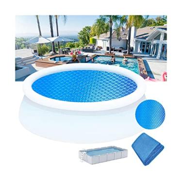 Imagem de Cobertura de piscina solar redonda cobertor de retenção de calor cobertura de piscina cobertura térmica para piscinas no solo e acima do solo