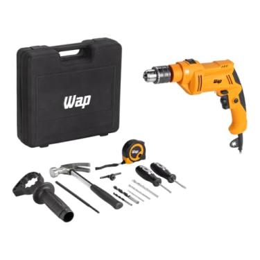 Imagem de WAP Parafusadeira e Furadeira de Impacto WF 700K13 Mandril ½" 13mm com Kit Maleta 700W 220V
