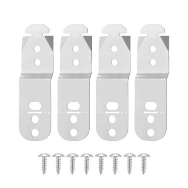 Imagem de 2un 00619985 Suporte de Montagem para Máquina Lavar Louça com Parafusos, Aço Inoxidável Clipes Montagem Sob o Balcão Máquina Lavar Louça para Bosch Thermador Gagenau