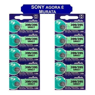 Imagem de 10 Baterias Sony 399/395 Sr927sw Ag7 Relógio Brinquedos Lupa