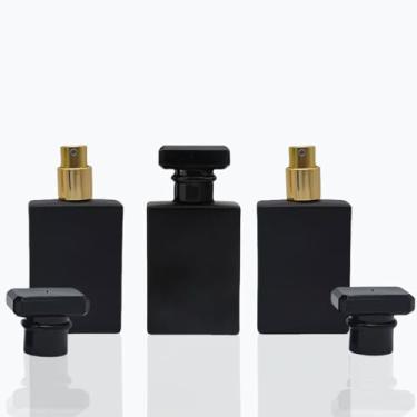 Imagem de Rowcay 3 atomizadores de frasco de perfume, 30 ml, pulverizador de névoa fina recarregável, frascos vazios de fragrância, recipientes portáteis para viagem para perfumaria de óleo essencial (30 ml)