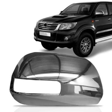 Imagem de Capa Retrovisor Hilux 2013 2014 2015 2016 Cromado Com Furo - SP ACESSÓ