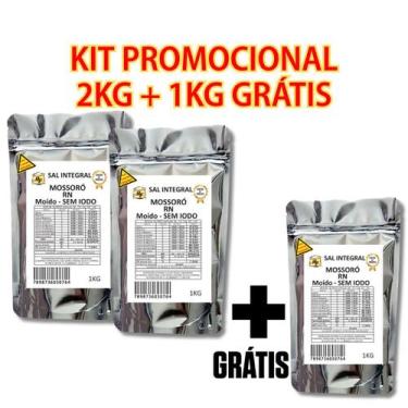 Imagem de Sal marinho integral sem iodo moído Leve 3 pague 2 - RF
