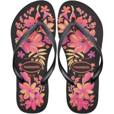 Imagem de Chinelo de Dedo Havaianas Slim Organic 2 Floral Feminino