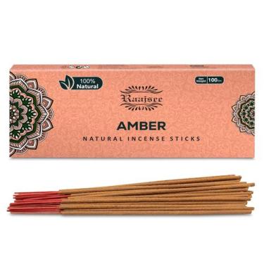 Imagem de Pacotes de incenso Raajsee Amber, pacote de 100 g, 100% orgânicos puro