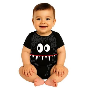 Imagem de Body Bebê Manga Curta Temático Fantasia Monstrinho - Calupa, G