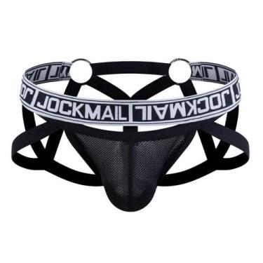 Imagem de Suporte atlético respirável Jockstrap JOCKMAIL Mesh preto
