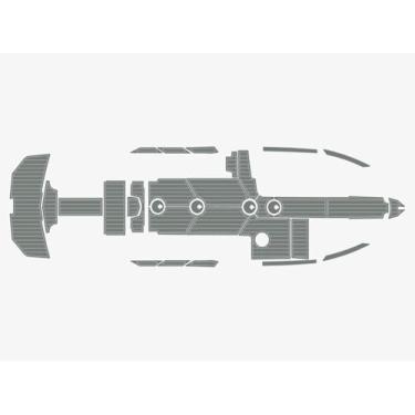 Imagem de Plataforma de natação 2020 Mastercraft XT25 Cockpit 1/10.2 cm 6 mm espuma EVA Faux Teak Marine Floor (cinza escuro sobre cinza)