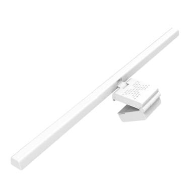Imagem de Leitura Clipe Lâmpada Luz Da Tela do Computador Monitor Pendurado w/ 3 Ajustável para, Branco