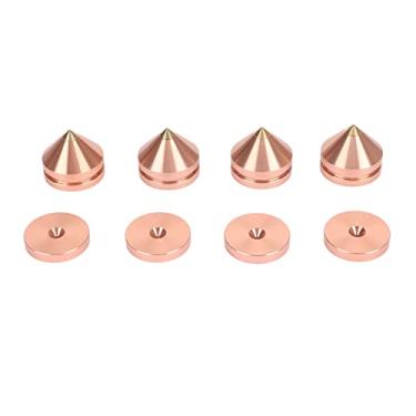 Imagem de Amplificador de Isolamento Pés Isolador de Liga de Alumínio Alto-falante/amplificador/medidor/plataforma Giratória/cd Dvd Player/gravador (Ouro)