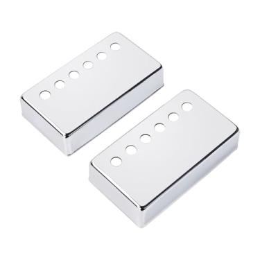 Imagem de Banworks Capas de captador de guitarra de latão imperial de 49,2 mm (1-15/40.6 cm) Capas de captador de violão/ponte para captador de violão/ponte feitas nos EUA Captador Humbucker Gibson Les Paul