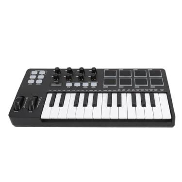 Imagem de Cryfokt 25 Botões Teclados Midi Portáteis, Arpeggiator Midi Keyboard -Controlador para Produção Musical