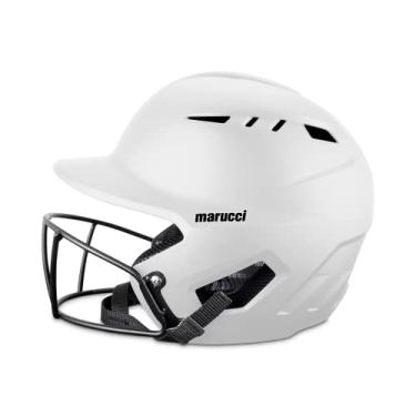 Imagem de Capacete de rebatedor Duravent Fastpitch com máscara, branco, adulto GG