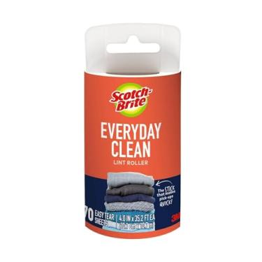 Imagem de 3M Refil de rolo de fiapos Scotch-Brite Everyday Clean, 10 x 11 m, 70 folhas/rolo (836RFS-70)