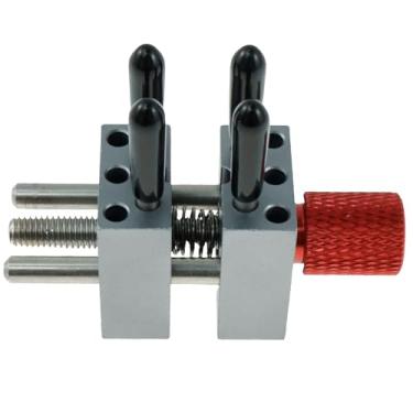 Imagem de WhSunVo Mini torno portátil de liga de alumínio braçadeira de bancada ajustável pequena precisão torno de mesa mini torno de metal ferramenta de fixação modelo de torno de precisão para peças de