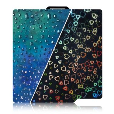 Imagem de Ideaformer Folha de efeito de aço de mola PEH atualizada para Bambu Lab A1/X1C/X1/X1E/P1S/P1P,placa de construção texturizada de dupla face Sweetheart + gota d'água 257x257mm para impressoras 3D Bambu