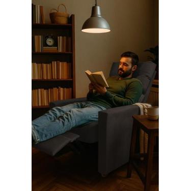 Imagem de Poltrona Reclinavel Do Papai e Mamãe Monica - Silverio Decor, Marrom