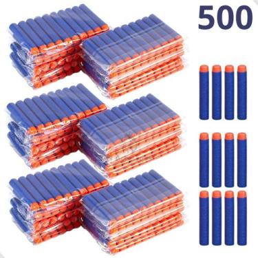 Imagem de Kit 500 Dardos Munição Para Pistola Lança Dardos De Espuma - WellKids