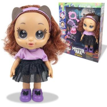 Imagem de Boneca Monster Bee Fashion Lobinha Clawdeen Wolf Acessórios - Bee Toys