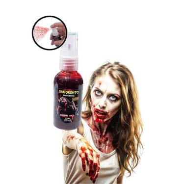 Imagem de Sangue Falso Spray 60 ml - Maquiagem Artística Halloween - Rostinho Pi